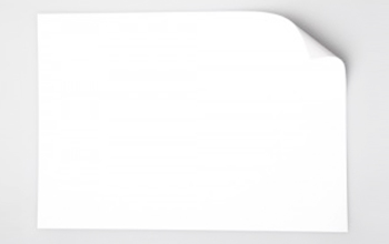 Papel comestible en blanco