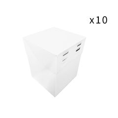 Cajas para tarta con 4 alturas ajustables 20 x 20 cm (10)