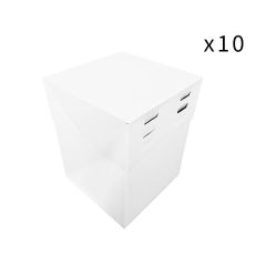 Cajas para tarta con 4 alturas ajustables 25 x 25 cm (10)