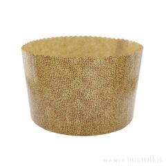 Moldes de papel fino para panettone 13 x 9,5 cm (500 g) (10)