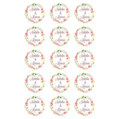 Papel de oblea - Nombres nº 1 - Impresión personalizada