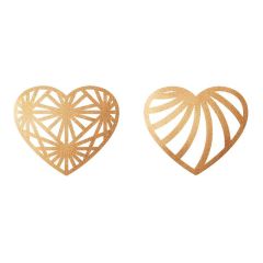 Corazones dorados comestibles Golden Touch (30) - Sin gluten - Modecor
