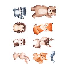 Oblea Animalitos del Bosque mix - María Lunarillos