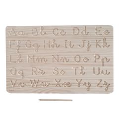 Tabla de madera doble para grafomotricidad mayúsculas y minúsculas - Ösbru