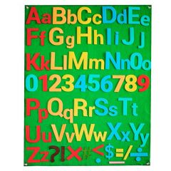 Abecedario y números de fieltro 100 piezas - DeFieltro