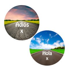 Pack papeles comestibles burn Adiós Hola Edad 17 cm - María Lunarillos