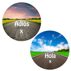 Pack papeles comestibles burn Adiós Hola Edad 19 cm - María Lunarillos