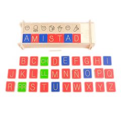 Alfabeto móvil de madera con Lengua de Signos Española - Fizz