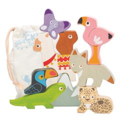 Animales de los Andes apilables de madera - Le Toy Van