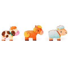 Animales de madera magnéticos Granja (3) - Janod