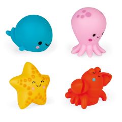 Animales de mar lanzadores de agua para bañera (4) - Janod