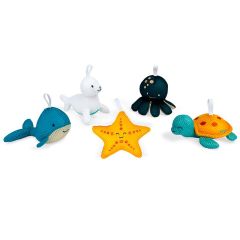 Esponjas de animales para bañera (5) - Janod