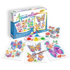 Aquarellum Junior mariposas y flores - SentoSphère