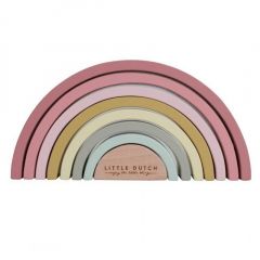 Arcos de madera Arcoíris rosa pastel (8) - Little Dutch