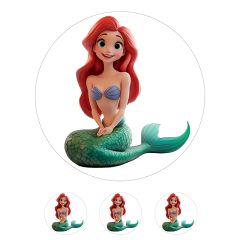 Oblea de la Princesa Ariel - 20 cm - María Lunarillos