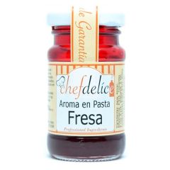 Aroma de fresa en pasta 50 g - Sin gluten - Chefdelíce