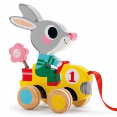 Arrastre conejo de madera Roulapic - Djeco