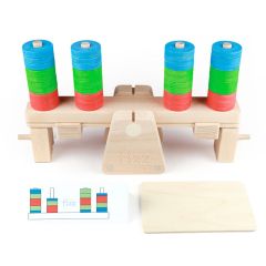 Balanza de equilibrio evolutiva de madera - Fizz