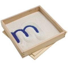 Bandeja de madera cuadrada con arena - Primary Concepts