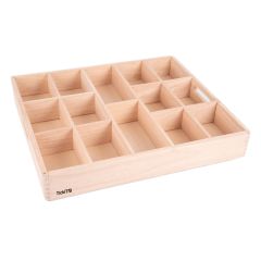 Bandeja de madera para clasificar 14 compartimentos - Tickit