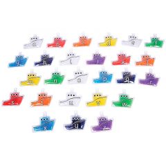 Barcos gel sensoriales colores translúcidos abecedario (26) - TickiT