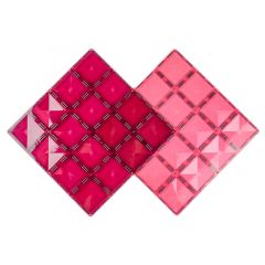 Bases rosa y magenta para construcción magnética 30 x 30 cm (2) - Connetix