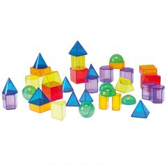 Bloques de colores translúcidos formas geométricas (36) - TickiT