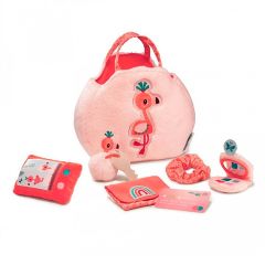 Bolso de tela con teléfono y accesorios flamenco Anaïs - Lilliputiens