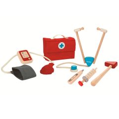Bolso-maletín médico con accesorios de madera - PlanToys