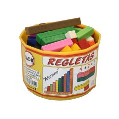 Regletas cuisenaire fraccionadas (52) - LADO