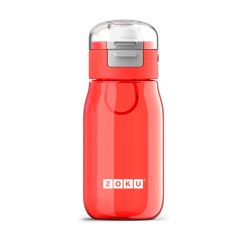 Botella Flip Gulp tritán (sin BPA) roja 475 ml - Zoku