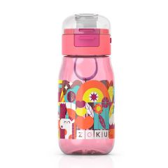 Botella Flip Gulp tritán (sin BPA) rosa 475 ml - Zoku