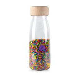 Botella sensorial sonido virutas y botones de colores Sound Bottle - Petit Boum