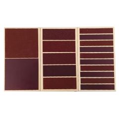 Caja de madera con 3 tablas liso-rugoso - Montessori