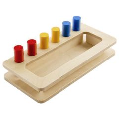Caja de madera con cilindros - Montessori