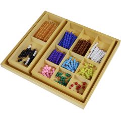 Juego serpiente positiva perlas sumar - Montessori