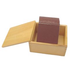 Tablas de lija rugosas con caja - Montessori