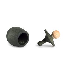 Cajita para tesoros de madera verde Little Things - Grapat