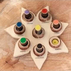 Calendario semanal de madera - Cocoletes