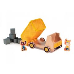 Camión volquete de madera y tela - Lilliputiens