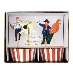 Cápsulas cupcakes y toppers Pirates Bounty (24) - Meri Meri