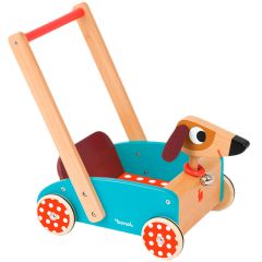 Carrito andador de madera perro Crazy Doggy - Janod