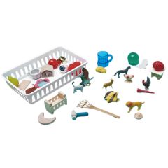 Cesta con 30 objetos de rimas - Primary Concepts