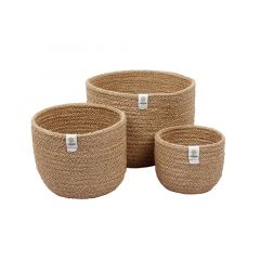 Cestas de yute para almacenar y clasificar altas (3) - ReSpiin