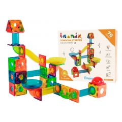 Construcción magnética circuito de bolas Imanix 70 piezas - Braintoys