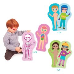 Puzles El cuerpo humano: ¿Cómo soy? - Akros