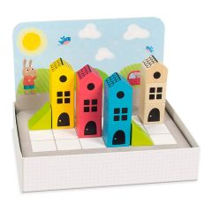 Construcción 14 piezas de madera Logic City - Goula