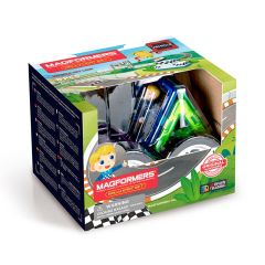 Construcción magnética coche de carreras con piloto 8 piezas - Magformers