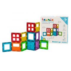 Construcción magnética puertas y ventanas Imanix 16 piezas - Braintoys