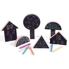 Pizarras grandes de madera para construir y pintar con tizas Chalking XL (10) - Wodibow